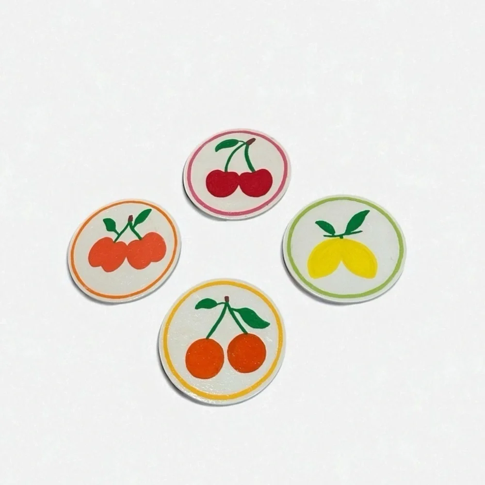 4 Handmade Fruit Coasters